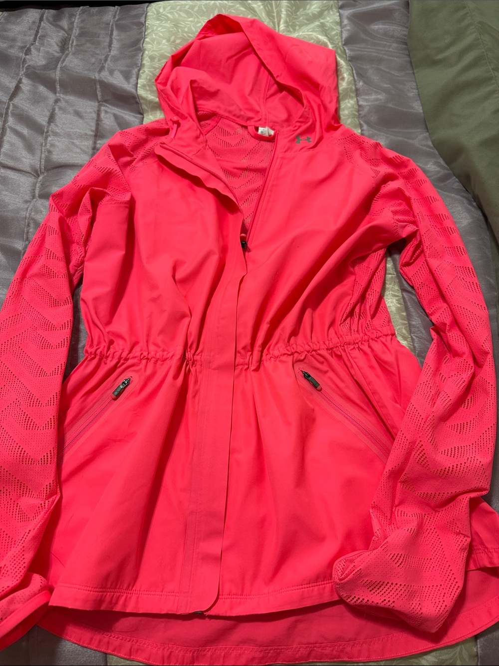 Under Armour Hot Pink Hooded Utility Jacket